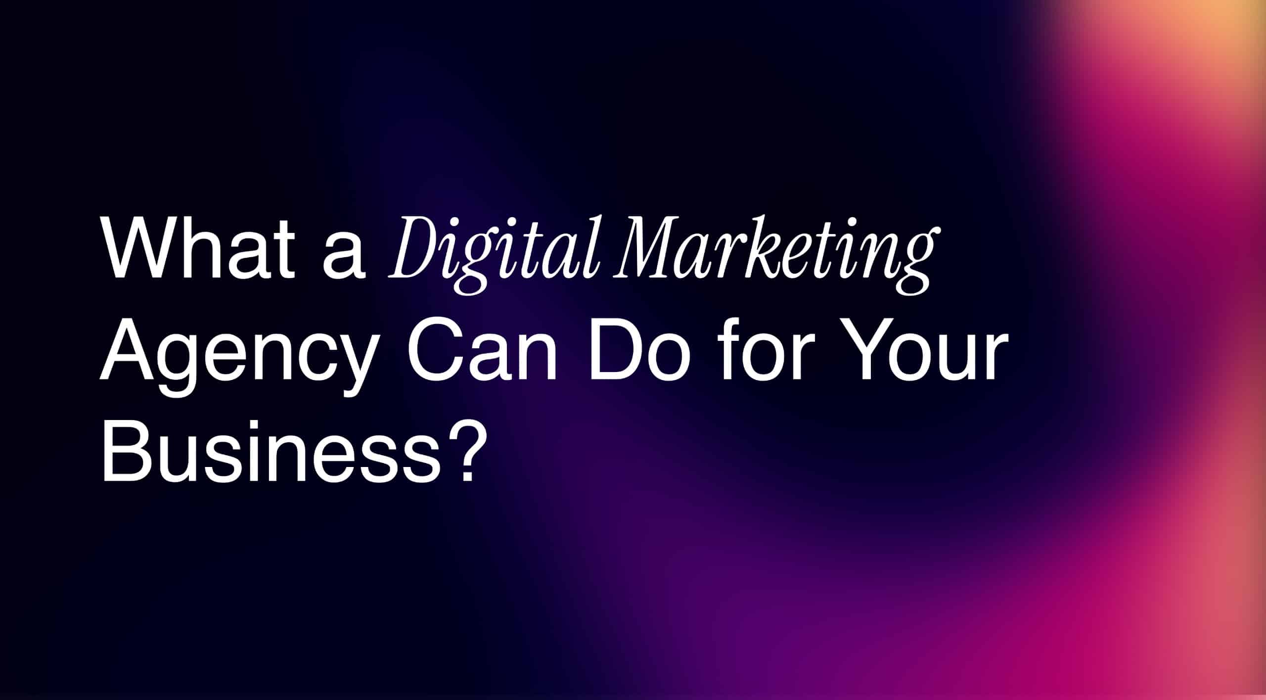 digital Marketing Agency