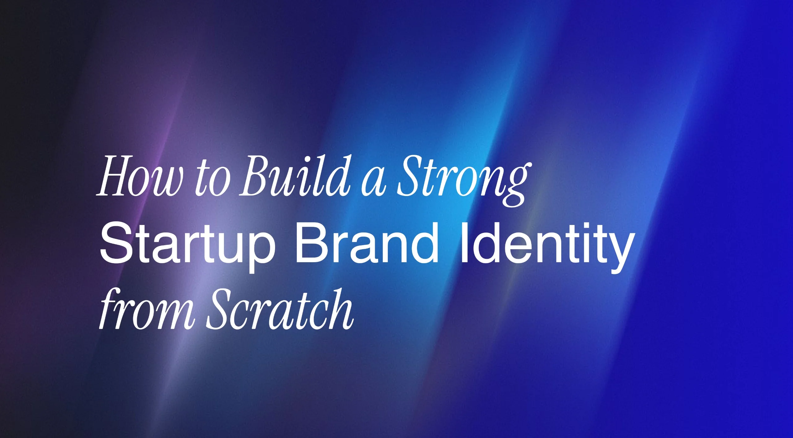 Strong Startup Brand