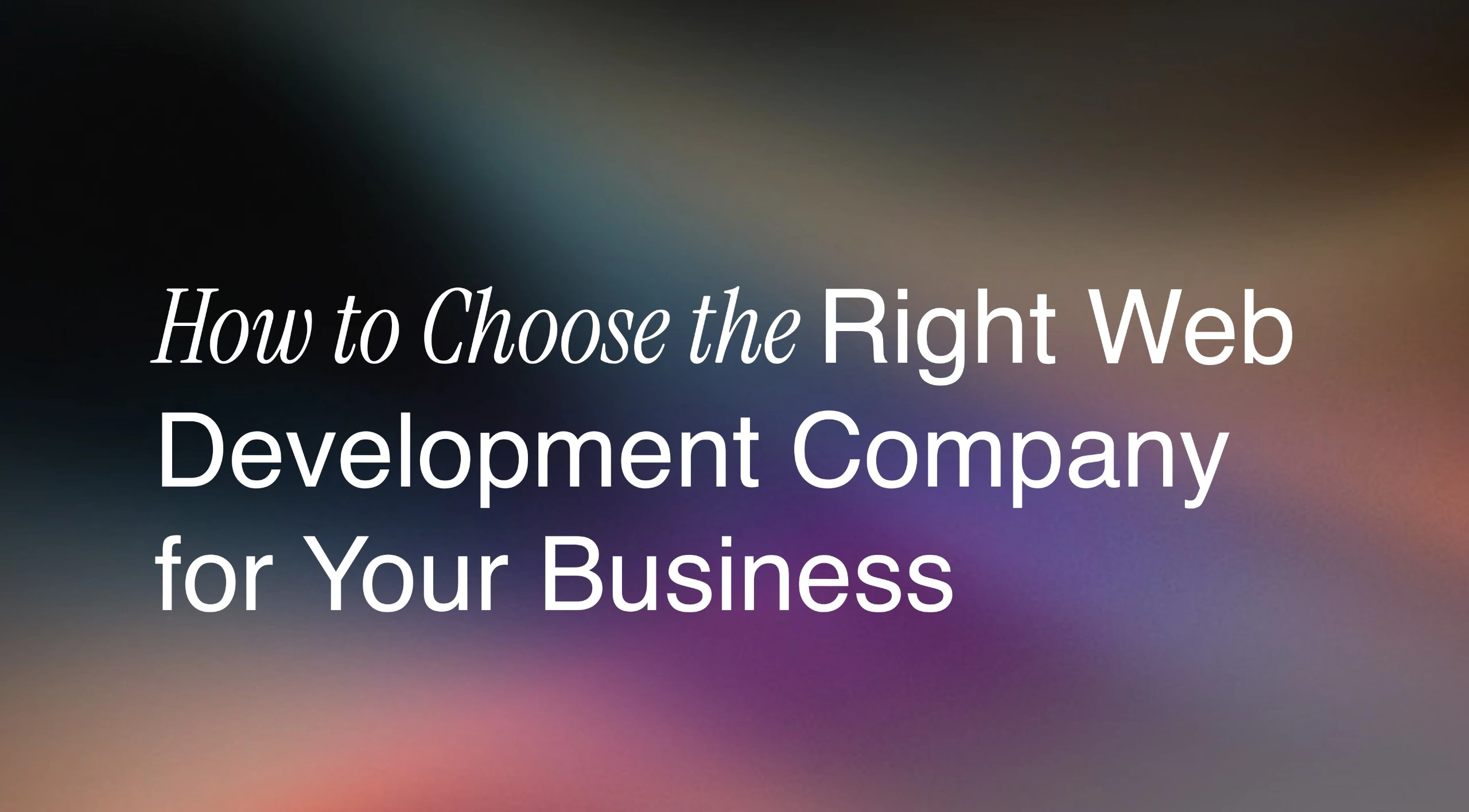 Right Web Development Company