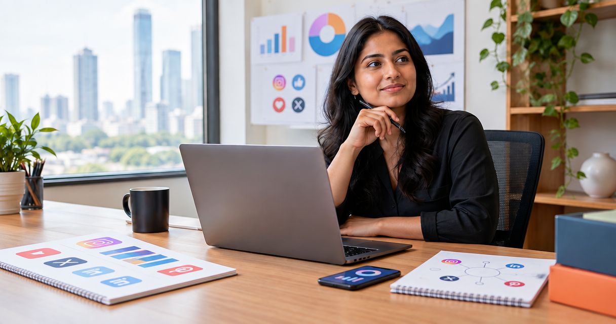 What should social media management services include each month?